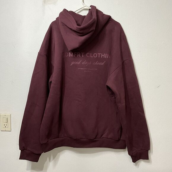Comfrt Unisex Men’s Women’s Affirmation Maroon Hoodie XL - Picture 5 of 8